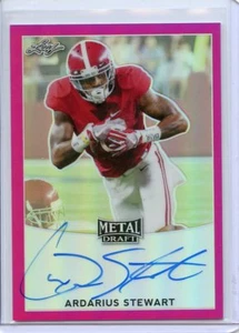 2017 Leaf Metal Draft #BA-AS2 Ardarius Stewart Rookie Autograph Numbered 5/10 - Picture 1 of 2