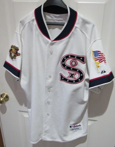 Chicago White Sox 1917 Throwback MLB Baseball Jersey Sz 52 Majestic Mug LOT Cover