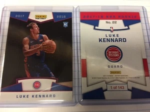 2017 17-18 PANINI INSTANT #22 LUKE KENNARD PISTONS RPS NBA PHOTO SHOOT SP #/143 - Picture 1 of 1