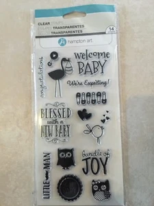 Hampton Art ™ Clear Stamps, New Baby SC0774 New - Picture 1 of 3