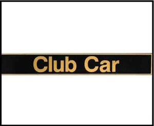 Drive-up Name Plate,Black Gold Decal for Club Car Precedent Golf Emblem - Bild 1 von 5