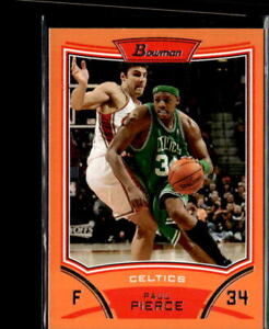 2008 Bowman Orange  /299 #34 Paul Pierce (A)  Boston Celtics