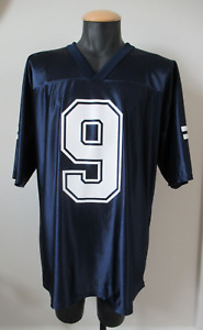 Tony Romo Dallas Cowboys Team NFL Jersey Sz L Blue Screen Print