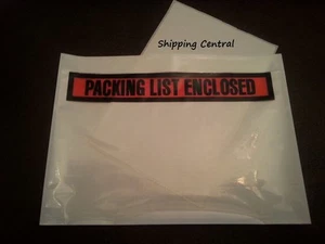 7.5"x5.5" Packing List Enclosed Shipping Invoice Receipt Envelopes Pouches 300Ct - Foto 1 di 8