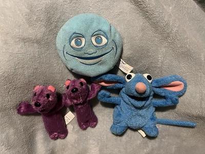 Lote de 3 peluches Disney Bear in the Big Blue House Pip Pop Tutter LUNA Mattel 1999 Foto 1 de 4