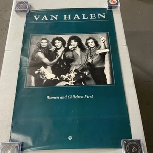 VAN HALEN Women And Children First ORIGINAL Promo Poster 1980 35”x23” - Picture 1 of 3