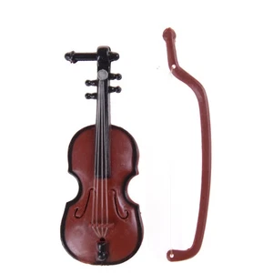 1:12 Dollhouse Miniature Violin Musical Instruments Collection DIY Decor Gif _si - Picture 1 of 6