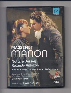 JULES MASSENET - Manon DVD 2-disc set - Natalie Dessay - Gran Teatre del Liceu - Imagen 1 de 2