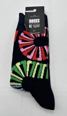NEW Happy Socks x Elton John Combed Cotton Crew Socks Mens 8-12 - Image 1 of 3