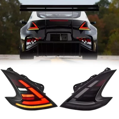 NEW LED Sequence Signal Tail Light Assembly Set for Nissan 370Z Z34 2013-2019 Foto 1 de 4