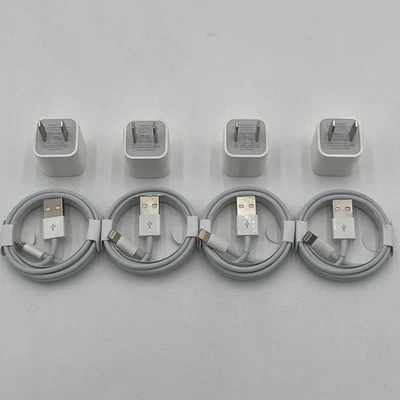 NEW!! 4 Pack USB A to iPhone Charging Cable Fast Charger for iPhone LTNG - Image 1 of 4