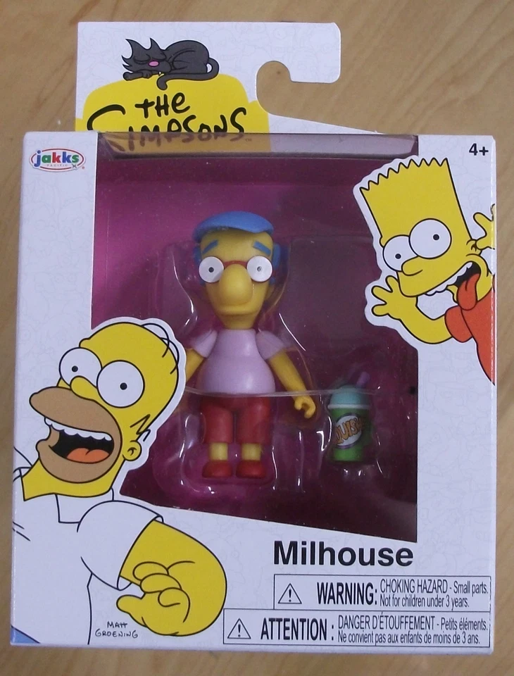 Jakks Pacific The Simpsons Milhouse 2.5" Action Figure Wave 3 Foto 1 de 1