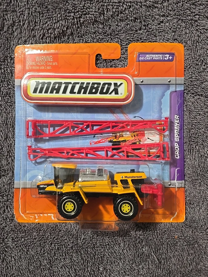 2010 Matchbox Working Rigs Crop Sprayer Yellow Munsterson MOC