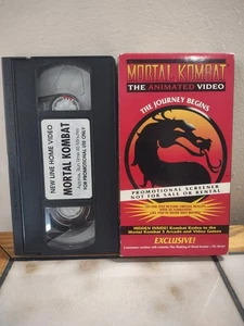 Mortal Kombat The Animated Video The Journey Begins Promotional Screener VHS - Imagen 1 de 2