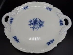 Plato para servir Hutschenreuther Cobalt Rose Sylvia 11" con asas ¡EXCELENTE! - Imagen 1 de 3