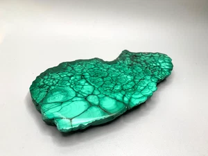 Hermosa rebanada de cristal de cuarzo de piedra preciosa de malaquita pulida natural de 1,39 lb verde - Imagen 1 de 5
