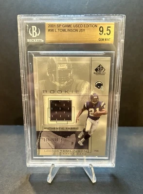 2001 SP Game Used Edition - Rookie Fabric LaDainian Tomlinson #96 /500 (MEM, RC) - Image 1 of 2