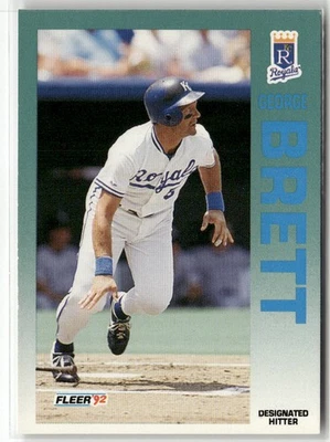 1992 FLEER #154 GEORGE BRETT KANSAS CITY ROYALS - Image 1 of 2