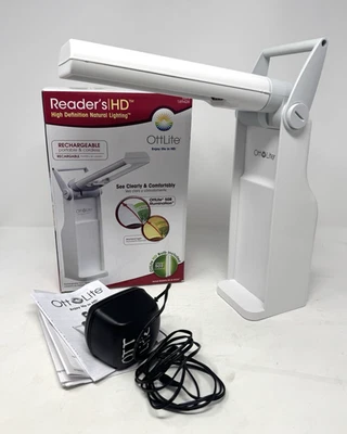 Ott Lite GX7911 Folding Task Lamp 13W White Full Spectrum Balanced Light - Read - Image 1 of 4