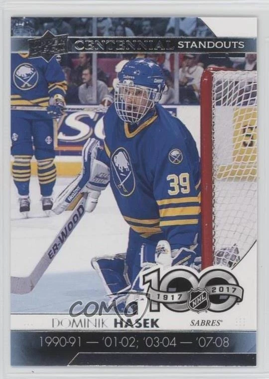 2017-18 Upper Deck Centennial Standouts Dominik Hasek #CS-39 HOF - Image 1 of 2