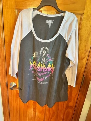 CAMISETA MUJER TÓRRIDA VINTAGE POCO USADA TALLA 3 MANGA 3/4 DEF LEPPARD Foto 1 de 4