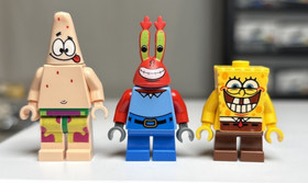 LEGO Spongebob & Patrick & Mr Krabs Minifigures 3833 bob021 bob022 bob023