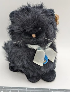 Dakin Ember Kitty Black Cat Plush Nature Babies 1985 11 Inch Stuffed Animal Toy - Picture 1 of 12