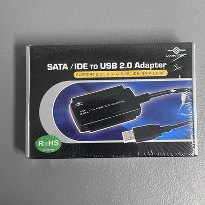 Kit Adaptador Vantec 2.5" y 3.5" SATA IDE a USB con Fuente de Alimentación Manual de Usuario Nuevo Foto 1 de 4