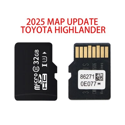 FOR TOYOTA RAV4 NEW MAP UPDATE GPS NAVIGATION MICRO SD CARD OE 86271 0E077 USA Foto 1 de 4