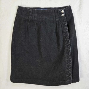Vintage Rüschen behauen Minirock Damengröße 8 schwerer Denim Cowgirl Western - Bild 1 von 9