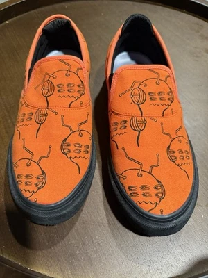 Игрушечная машина Emerica без шнуровки оранжевый чужой глаза коньков туфли Sz 10 носили один раз без коробки - Изображение 1 из 4