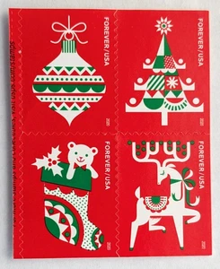 Set of Forever Holiday Delights Stamps (SC 5526-29) MNH - Picture 1 of 1