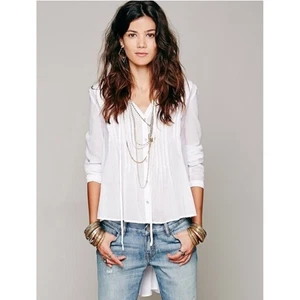 Free People Sisters of the Moon HIgh Low Tunic in White Womens XS - Picture 1 of 10