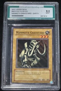 2001 UD Yu-Gi-Oh Mammoth Graveyard - Earth AGS 9 GEM MINT Trading Card #SDY-010 - Picture 1 of 2