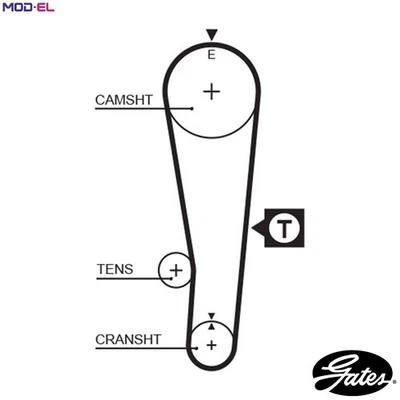 TIMING BELT 5382XS FOR SUZUKI SUPER/CARRY/Platform/Chassis SWIFT/II/Hatchback - Image 1 of 4