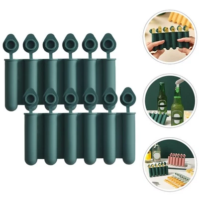 2 Pcs Eiswürfelbereiter Eiswürfelschale Mit Deckel Wiederverwendbarer - Bild 1 von 4