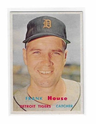 1957 Topps FRANK HOUSE Detroit Tigers card 223 SUPER CLEAN - Image 1 of 2