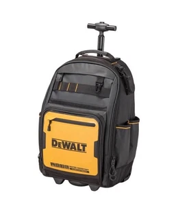 DeWalt Polyester/Tarpaulin Pro Backpack on Wheels Tool Bag 46 pocket Black/Yello - Picture 1 of 1