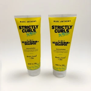 LOT (2) MARC ANTHONY 2 IN 1 SCALP SCRUB SHAMPOO MARULA COCONUT SHEA 7 OZ - Picture 1 of 2