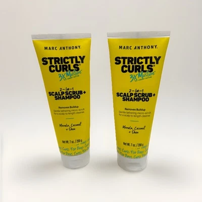 LOTE (2) MARC ANTHONY 2 EN 1 CHAMPÚ EXFOLIANTE CUERO CABELLUDO MARULA COCO KARITÉ 7 OZ Foto 1 de 2
