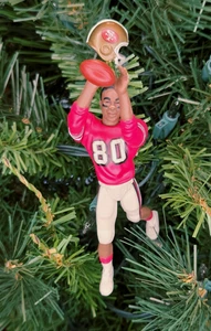 Jerry Rice San Francisco 49ers NFL Football Xmas Tree Ornament Holiday Jersey 80 - Bild 1 von 3