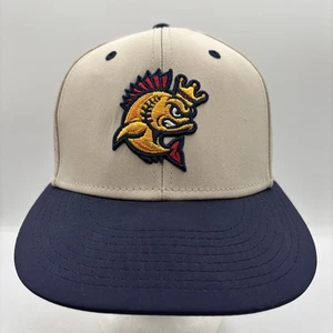 Kenosha Kingfish MiLB The Game Pro Northwoods League Tan/Navy Small Fitted Hat - Picture 1 of 8