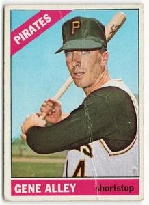 1966 Gene Alley Topps - Pittsburgh Pirates Pliegue - Imagen 1 de 2