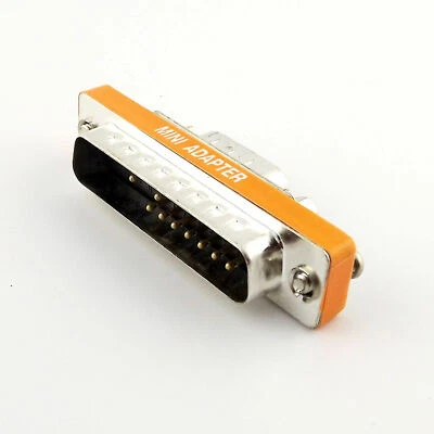 DB25 Male to DB9 9Pin Male Port Saver Serial RS-232 Gender Changer Cable Adapter - Image 1 of 4