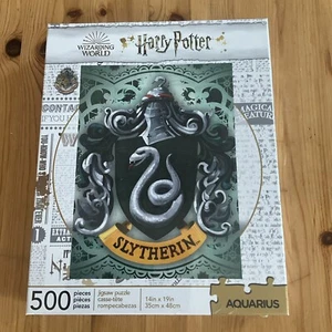 Harry Potter - Escudo de armas de Slytherin - Puzzle 500 piezas - Acuario - mundo mágico - Imagen 1 de 6