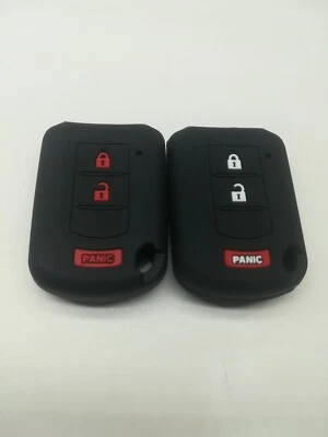 2*Silicone Fob key cover For MITSUBISHI MIRAGE OUTLANDER SPORT ECLIPSE LANCE RVR - Imagem 1 de 4