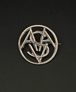 SAS Masonic Solid 800 Silver Pin Badge, Brooch - Foto 1 di 15