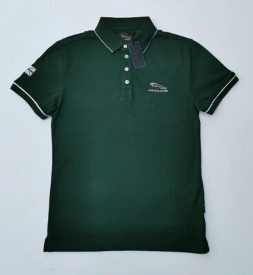Genuine Jaguar Mens Core Polo Shirt British Racing Green 50JMPOLOCREGR - Image 1 of 4