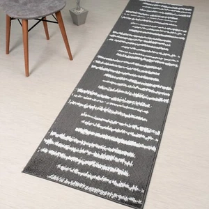 Flurläufer Teppich nach Maß, rutschfest, 26" breit x Länge nach Wahl, grau - Bild 1 von 6