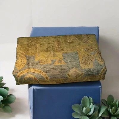 Upholstery Fabric 77”x 55” Abstract Design Leaves Swirls Triangles Tapestry  - Image 1 of 4